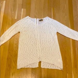LF Katsumi M/L white knit sweater